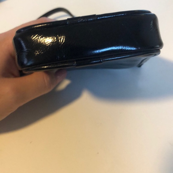 Coach Patent Leather Mini Wristlet in Black - Picture 5 of 5